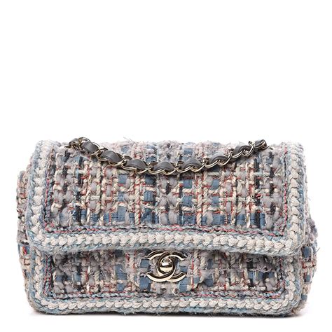 chanel tweed handbags|Chanel tweed shopping bag.